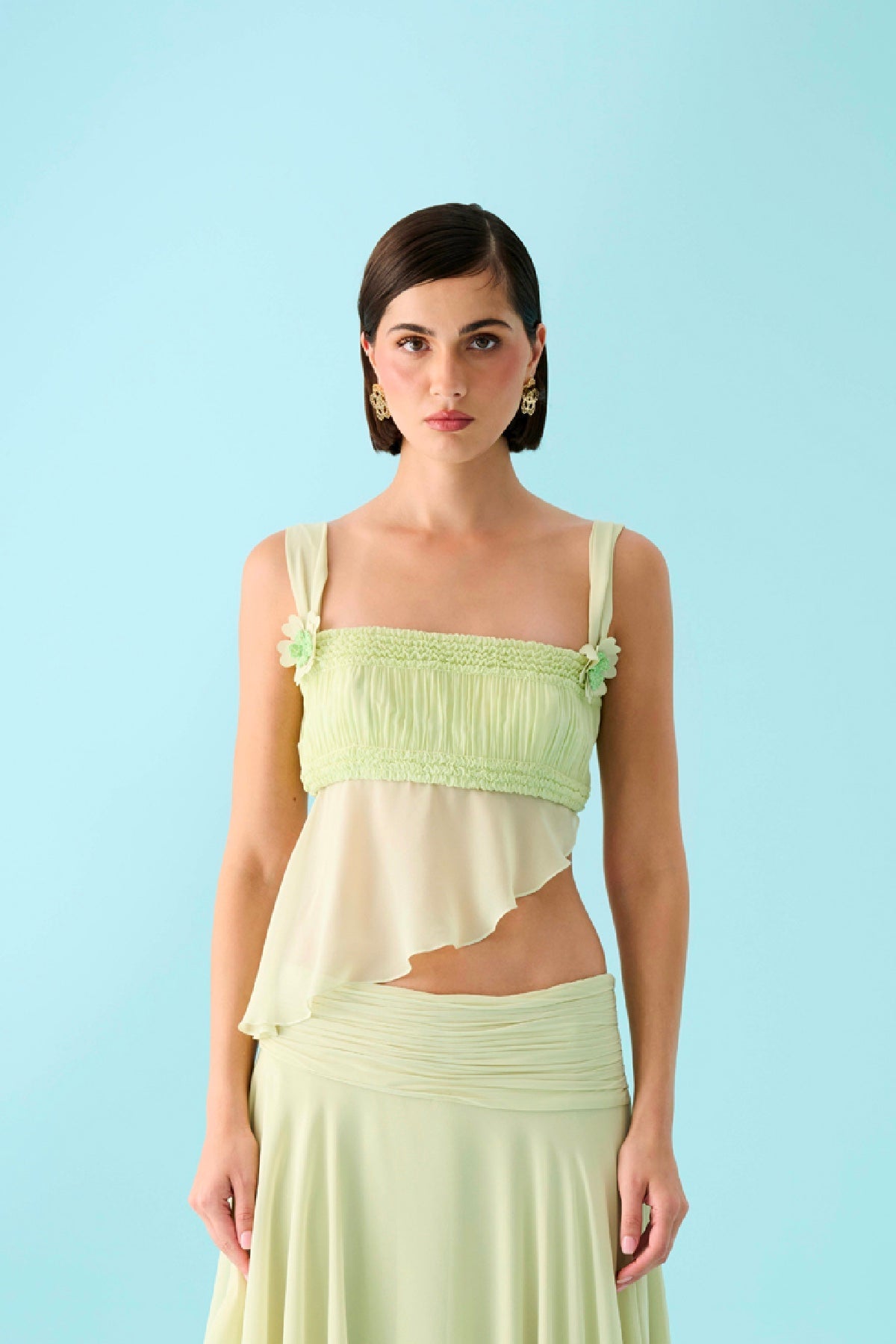 Declara-Chloranthus Floral Top-1-Milagron.com