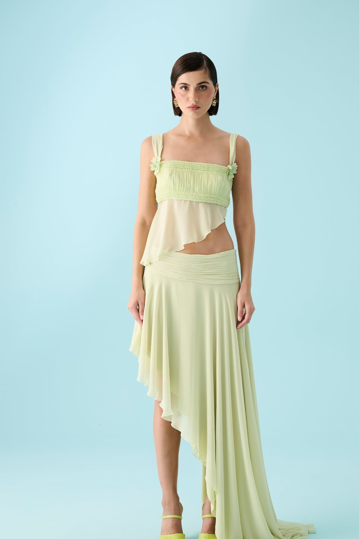 Declara-Chloranthus Floral Top-2-Milagron.com