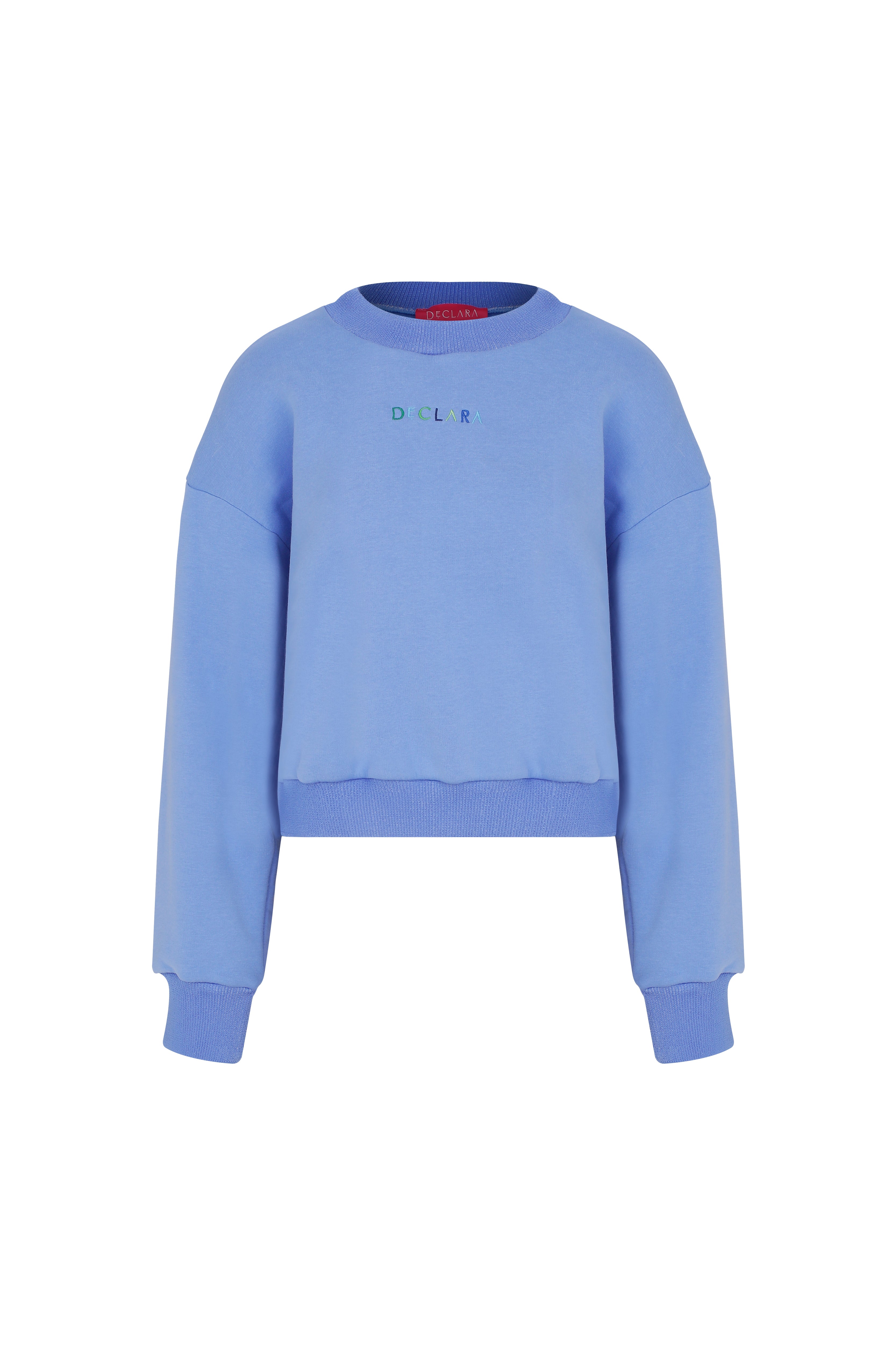 Declara-Cozy Blue Sweatshirt-1-Milagron.com