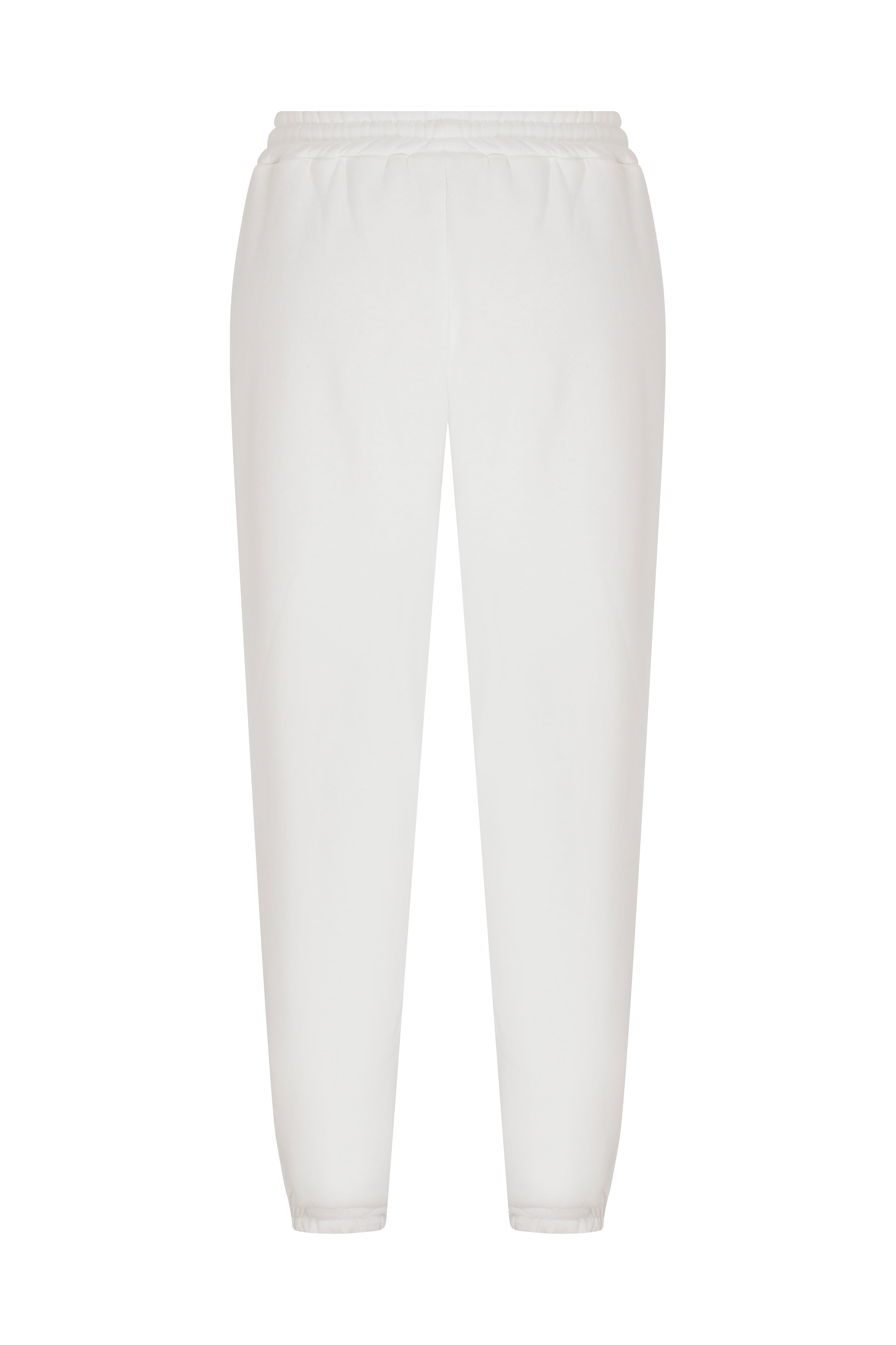 Declara-Cozy White Sweatpants-2-Milagron.com