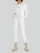 Declara-Cozy White Sweatpants-3-Milagron.com