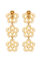 Declara-Floral Iconic Triple Earrings-Küpe-1-Milagron.com
