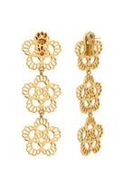 Declara-Floral Iconic Triple Earrings-Küpe-2-Milagron.com