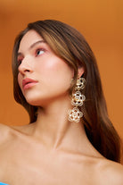 Declara-Floral Iconic Triple Earrings-Küpe-3-Milagron.com