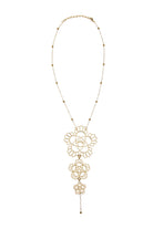 Declara-Floral Triple Iconic Necklace-Kolye-1-Milagron.com