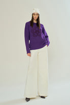 Declara-Floral Whisper Beige Jeans-Pantolon-1-Milagron.com