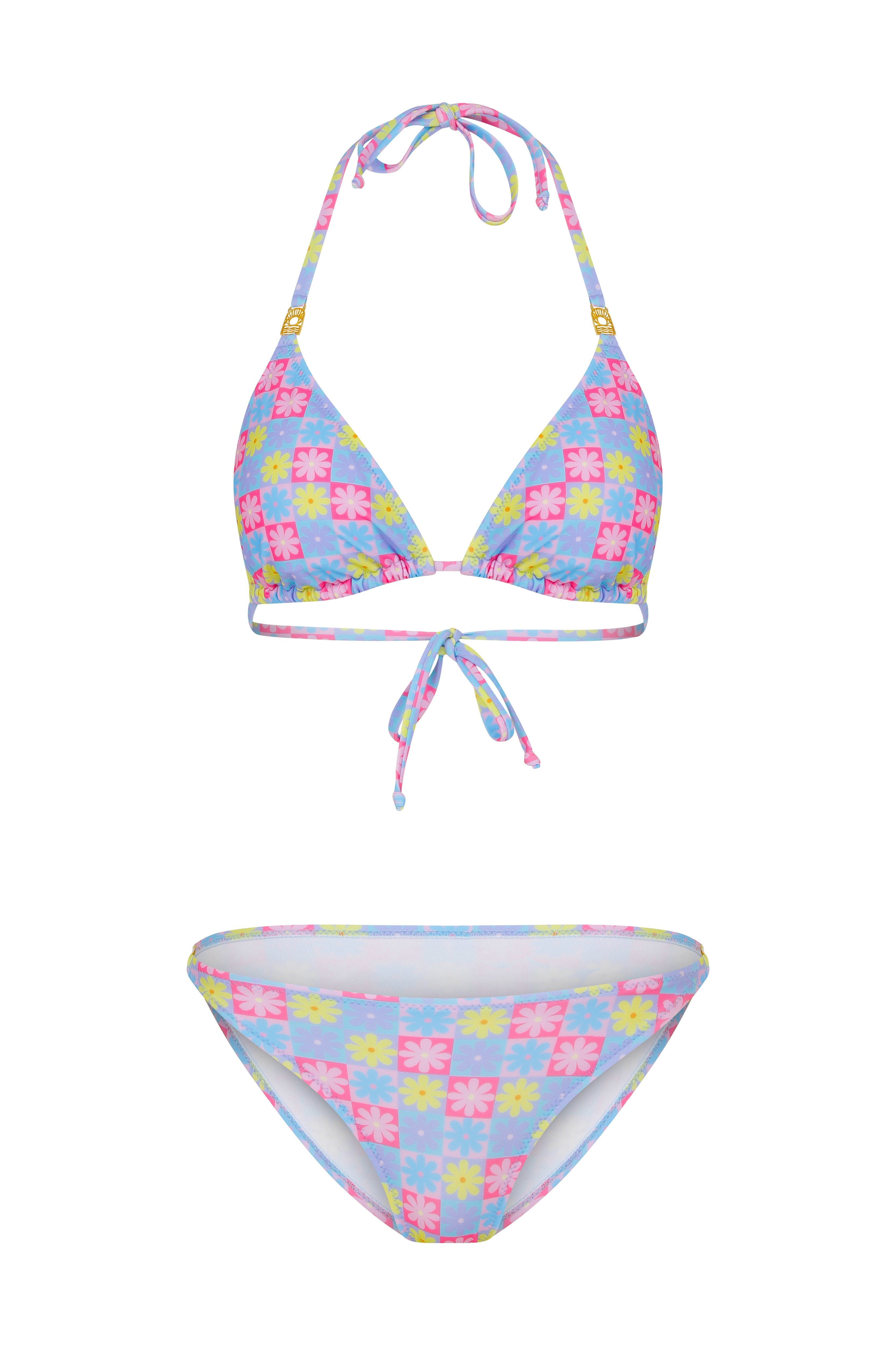 Declara-Flowered Icon Bikini Set-1-Milagron.com