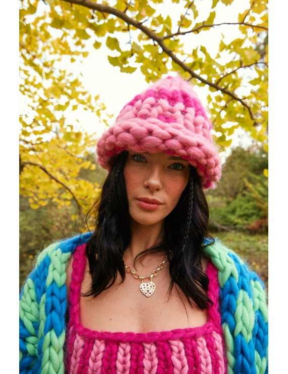 Declara-Gold Heart Padlock Necklace-2-Milagron.com