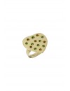 Declara-Gold Heart Padlock Rings-1-Milagron.com