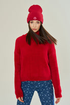 Declara-Hot Roseberry Oversize Iconic Knit-Top-1-Milagron.com
