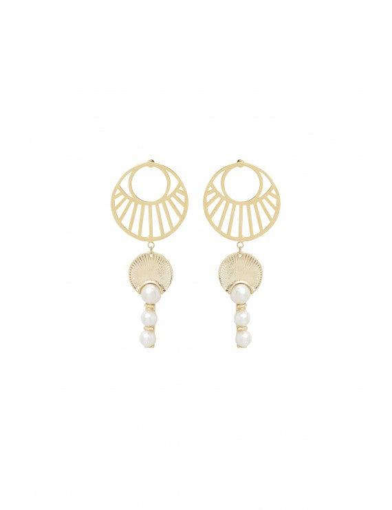 Declara-Iconic Pearly Earrings-2-Milagron.com