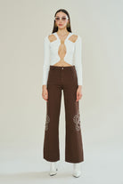 Declara-Lovers’ Emblem Knit Top-Top-1-Milagron.com