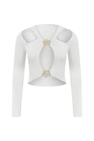 Declara-Lovers’ Emblem Knit Top-Top-2-Milagron.com