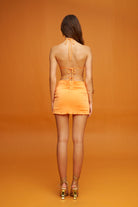 Declara-Marigold Floral Skirt-Etek-3-Milagron.com