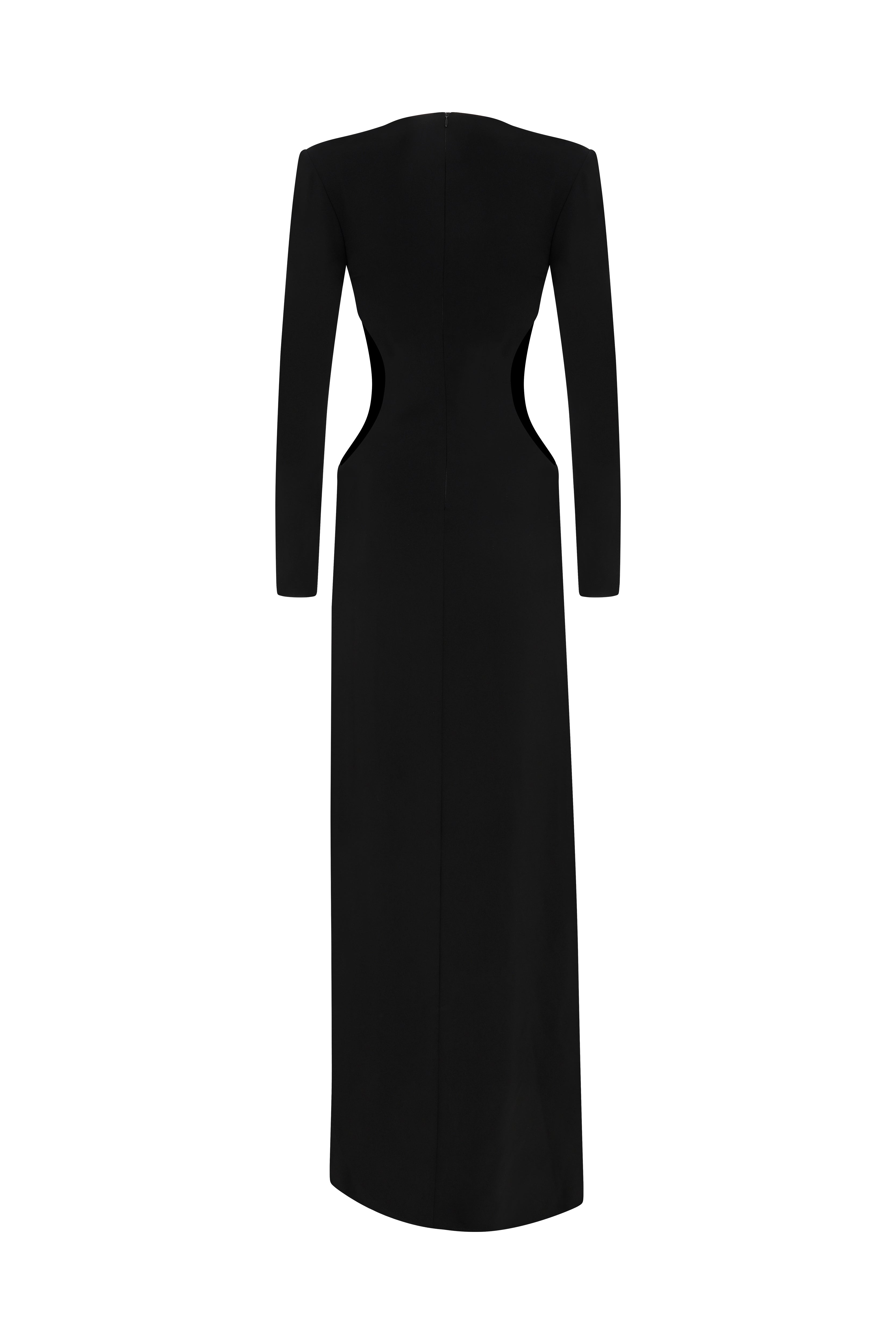 Declara-Moonlit Silhouette Evening Gown-Elbise-5-Milagron.com