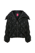 Declara-Off Shoulder Quilted Puffer Jacket-Ceket-2-Milagron.com