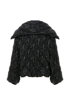 Declara-Off Shoulder Quilted Puffer Jacket-Ceket-3-Milagron.com