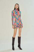 Declara-Polychrome Icon Dress-Elbise-1-Milagron.com