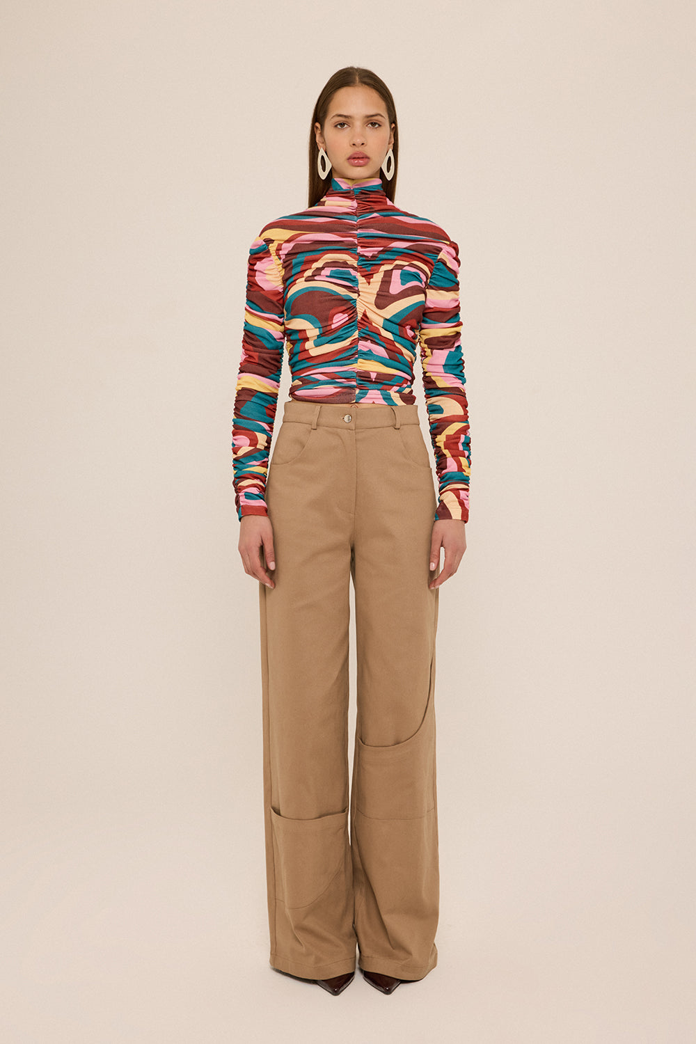 Declara-Solace Beige Pant-Pantolon-1-Milagron.com