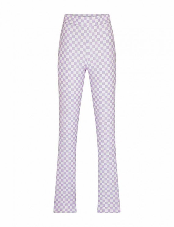 Declara-Sparkle Checkered Pant-1-Milagron.com