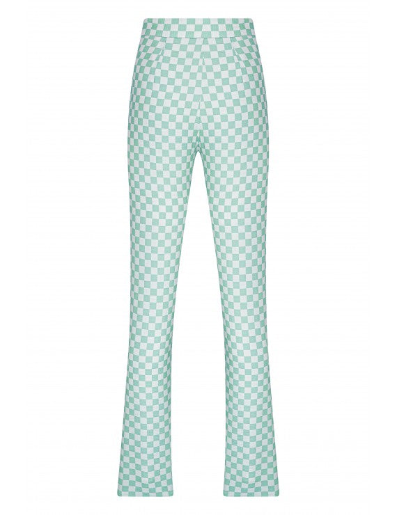 Declara-Sparkle Checkered Pant-5-Milagron.com