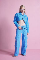 Declara-Wavy Denim Cargo Pant-Pantolon-1-Milagron.com