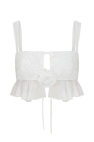 Declara-White Dehlia Top-1-Milagron.com