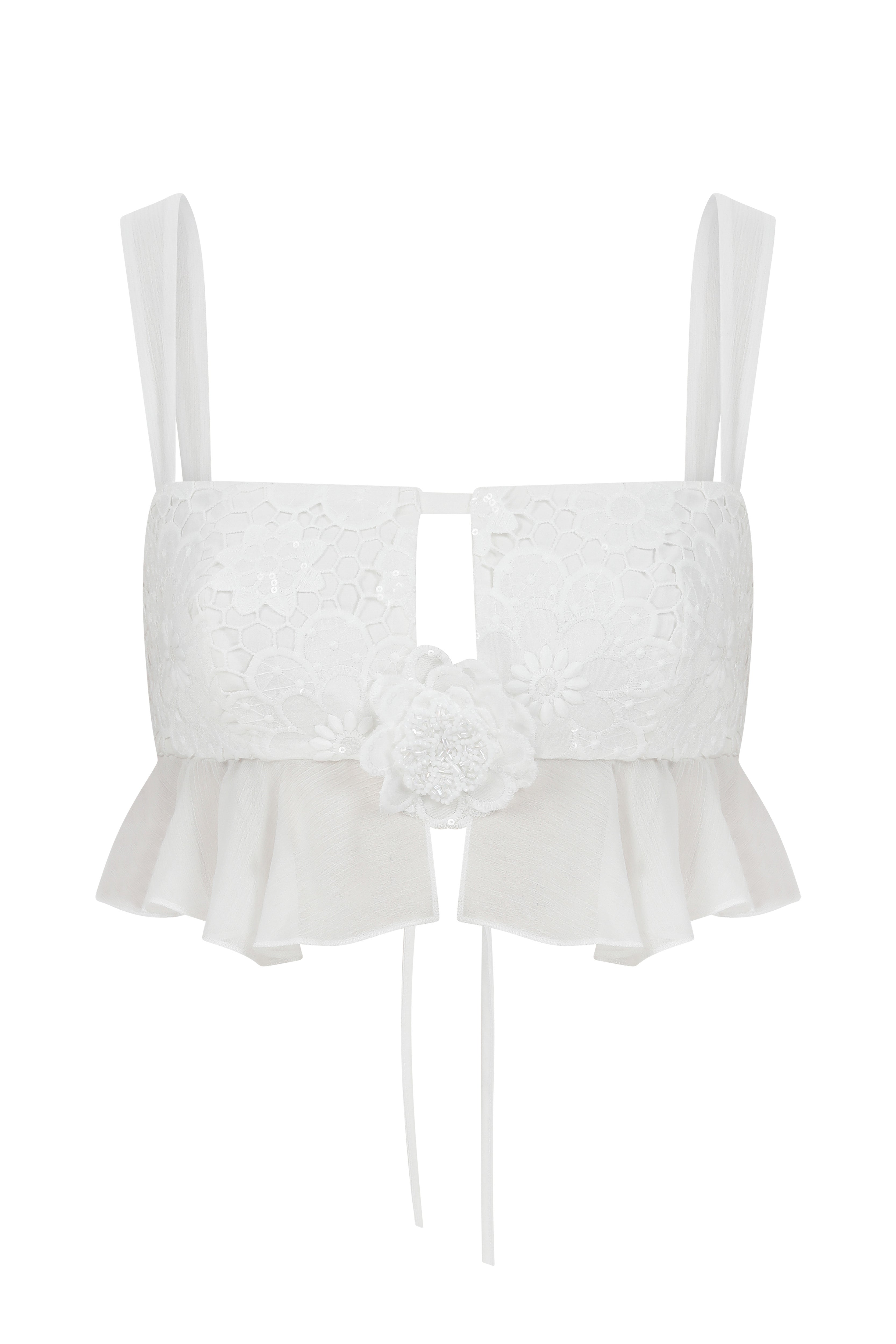 Declara-White Dehlia Top-1-Milagron.com