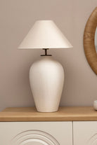 Decotta-Larissa Dokulu Terracotta Abajur-Abajur-1-Milagron.com