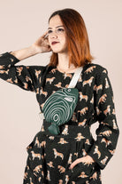 Design Vira-Green Emperor Angelfish-Bel Çantası-1-Milagron.com