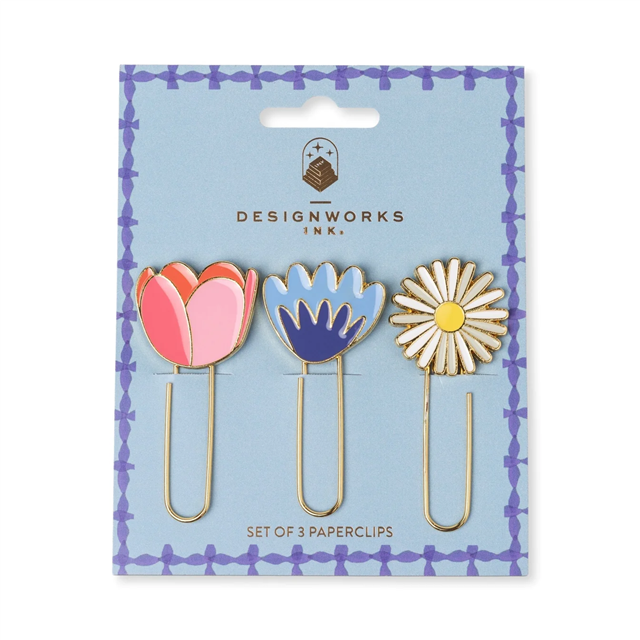 Designworks Ink Çiçekli Ataş Seti (3'Lü)