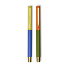 Designworks Colour Block İKili Tükenmez Kalem Seti Army Green & Cobalt