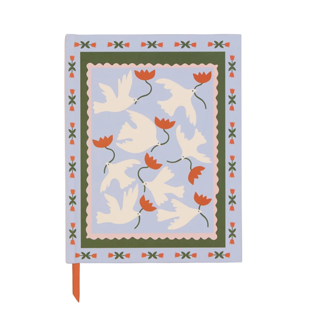 Designwork Ink-Design Works Ink A Dopo çizgili Defter Flower-Çizgili-1-Milagron.com