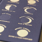 Designwork Ink-Design Works Ink Kumaş Kaplı Moon Phases Defter-Defter-2-Milagron.com