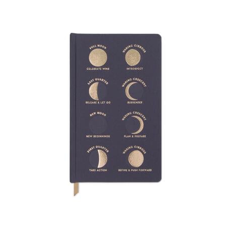 Designwork Ink-Design Works Ink Kumaş Kaplı Moon Phases Defter-Defter-3-Milagron.com
