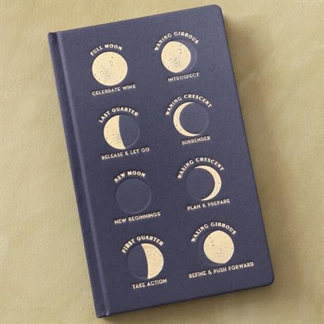 Designwork Ink-Design Works Ink Kumaş Kaplı Moon Phases Defter-Defter-9-Milagron.com