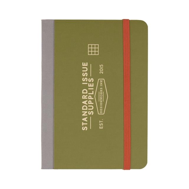 Designwork Ink-Design Works Ink Standart Issue Cep Defter Army Green Chili-Defter-1-Milagron.com