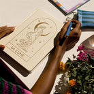 Designwork Ink-Jumbo Journal Bookcloth La Lune Defter-Defter-5-Milagron.com