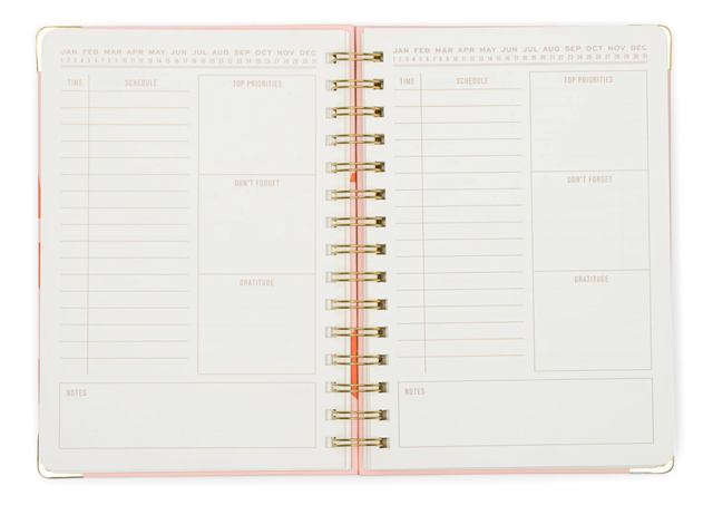 Designworks Ink Undated Planner/Ajanda 13 Month Planner And Sticker Sheet, Perpetual