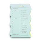 Designworks Ink Wavy Daily Self Care, Priorities, And Goals Notepad, 180 Sayfa, Cloud