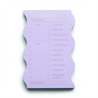 Designworks Ink Wavy Daily Self Care, Priorities, And Goals Notepad, 180 Sayfa, Lilac