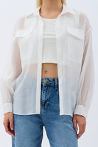 Diagonal-Arkadan Bağlamalı Gömlek (Ekru)-GÖMLEK-5-Milagron.com