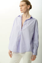 Diagonal-Arkası Uzun Oversize Gömlek (Lila)-GÖMLEK-1-Milagron.com