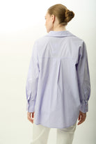 Diagonal-Arkası Uzun Oversize Gömlek (Lila)-GÖMLEK-5-Milagron.com