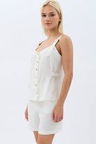 Diagonal-Askıları Tokalı Bluz-Bluz-1-Milagron.com