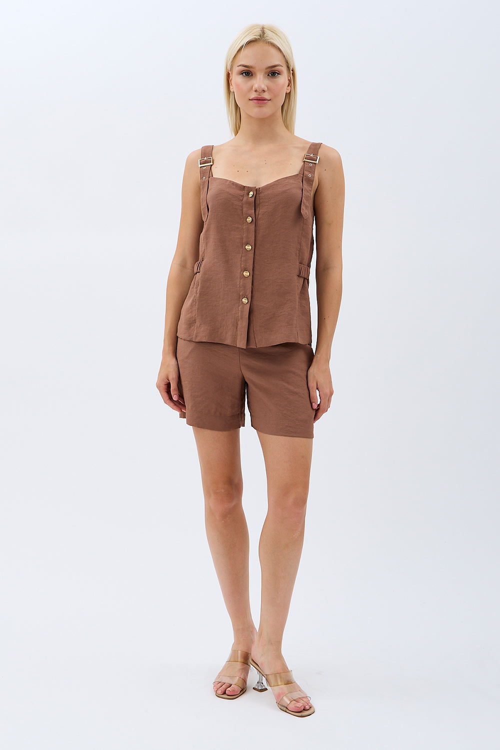 Diagonal-Askıları Tokalı Bluz-Bluz-11-Milagron.com