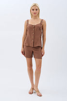 Diagonal-Askıları Tokalı Bluz-Bluz-11-Milagron.com