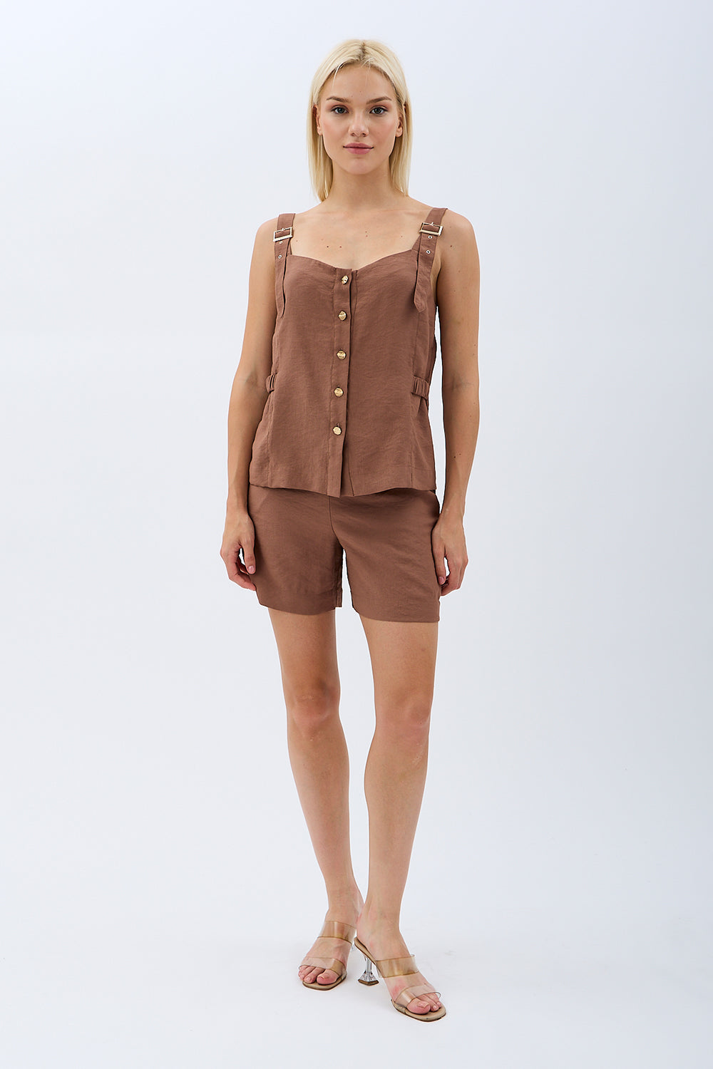 Diagonal-Askıları Tokalı Bluz-Bluz-12-Milagron.com