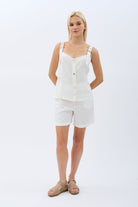 Diagonal-Askıları Tokalı Bluz-Bluz-2-Milagron.com