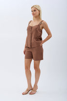 Diagonal-Askıları Tokalı Bluz-Bluz-3-Milagron.com